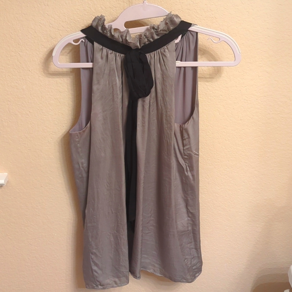 Club Monaco Silk Bow Tie Tank